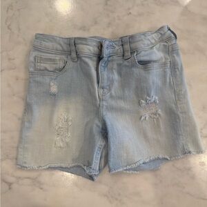 GAP Kids Light Blue Distressed Denim Shorts